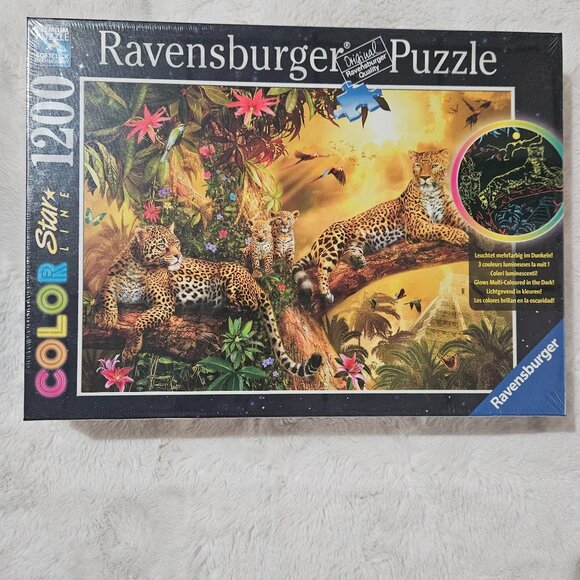 *NEW - RARE* Golden Leopards, Ravensburger Color Star - 1200 pc